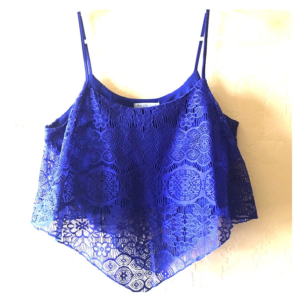 Blue Crop Top
